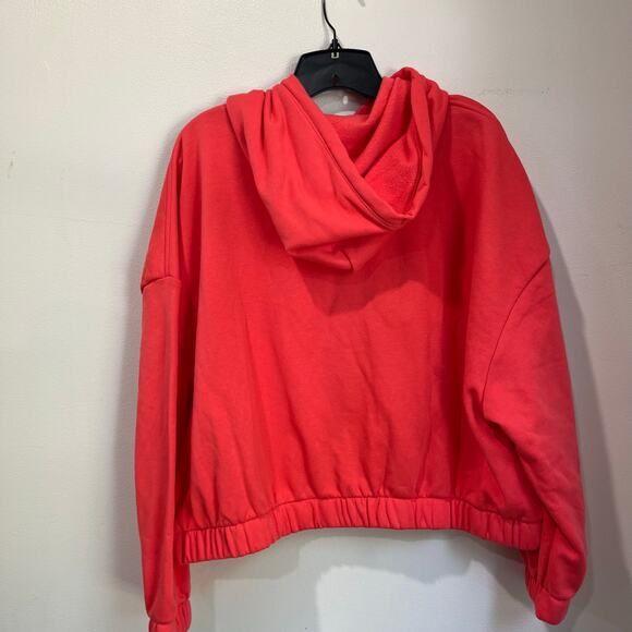 Old Navy Coral Cropped Zip Up Hoodie Casual Athleisure Size XL - Picture 5 of 7